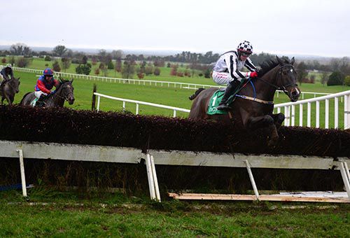 Art Lord (Keith Donoghue) jumps the last clear of Crowded Room 