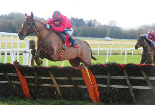 Avondhu Lady (Bryan Cooper) puts in a fine jump at the last