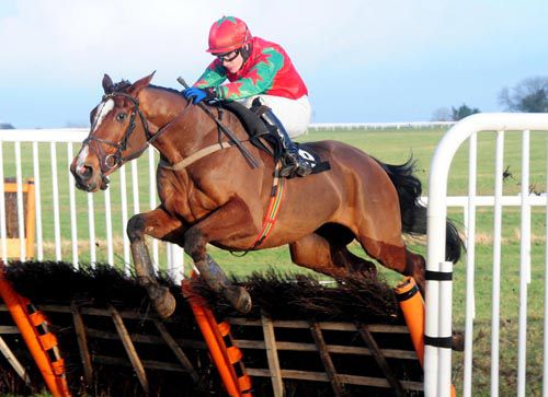 Luddsdenene jumps the last under Paul Townend