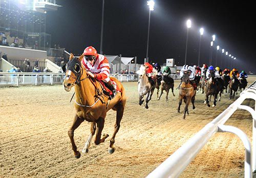 Cristy's Call has them strung out in behind at Dundalk