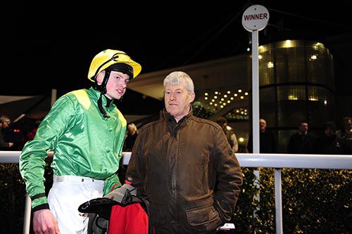 Tom McCourt pictured with jockey Connor king