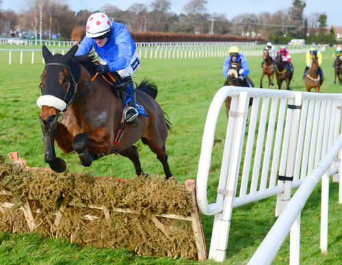 Quickpick Vic and Ruby Walsh jump the last