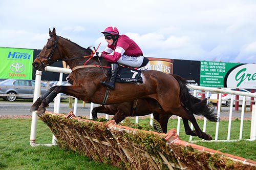 Express Du Berlais and Brian Cawley clear the last at Down Royal