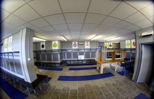 The newly refurbished jockeys changing room at Downpatrick