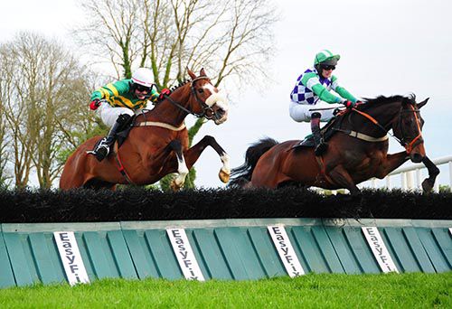 Roman Numeral (right) tackles Luimneach Abu 