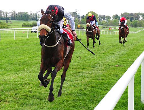 I'm Yours and Pat Smullen approach the line in Gowran Park