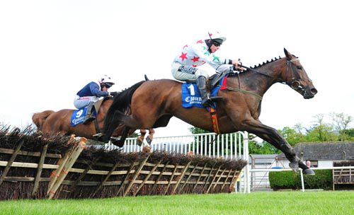 Carrigmoorna Rock (Philip Enright) leads over the last