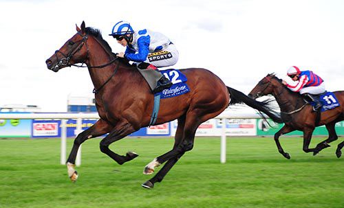 Captain Teemo and Colin Keane on their way to victory