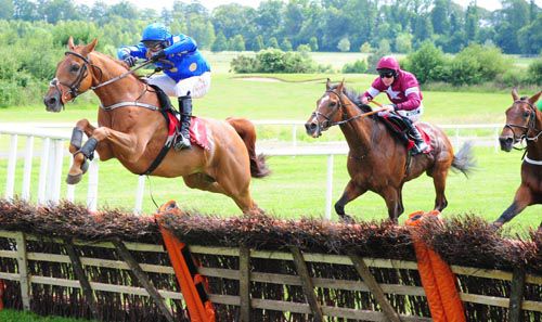 Polished Rock (Robbie Power) leads over the last