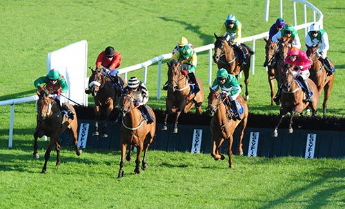 He Is Top Class (left, Kevin Sexton) comes through for the win