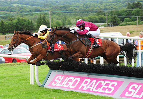 Idlewild and Mckinley (nearest) jump the last together