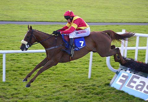 Hash Brown negotiates the last in Ballinrobe