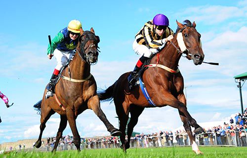 Cin Cin and Emmet McNamara (right) see off Prospectorous and Luke Dempsey