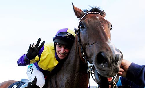 Jonathan Burke after completing his double on Discover Wexford