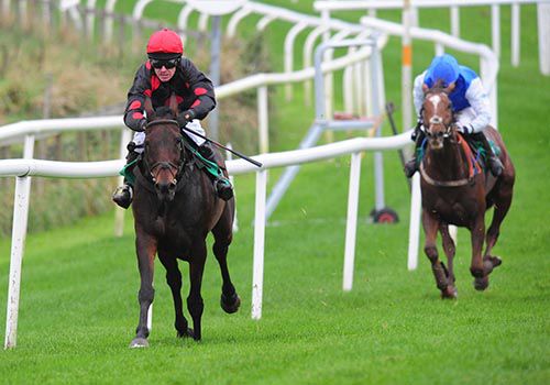 Somethingprecious is ridden out by Danny Howard with Better Back Bob in second 