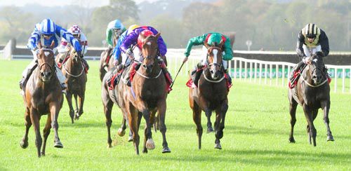 Sun On The Run (left, Kevin Manning) beat (l to r) Sruthan, Ebeyina and Croi An Oir