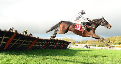 Captain Carleton clears the last under Sean Flanagan