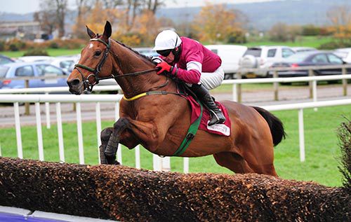 Road To Riches (Paul Carberry) winning the JNwine Champion Chase