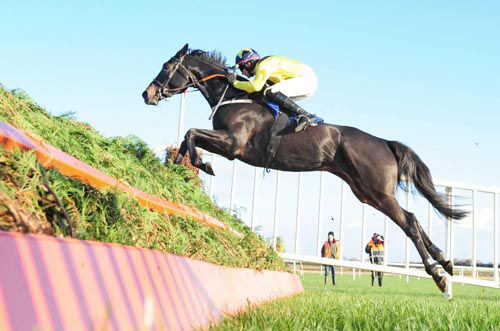 The Tullow Tank and Adrian Heskin clear the last