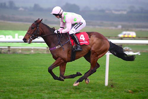 Bordini and Patrick Mullins approach the line in Punchestown