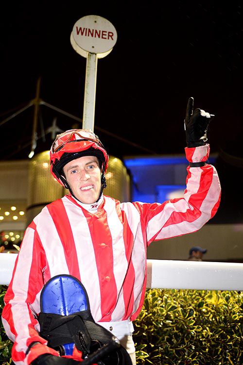 David Fitzpatrick after recording his first winner at Dundalk last November