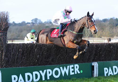 Vroum Vroum Mag jumps the last under Paul Townend