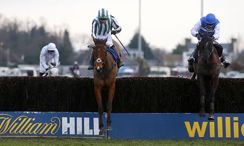 Action at Kempton today