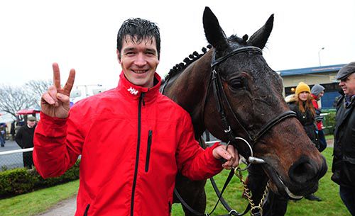 James Dullea with West Of The Edge after completing his double 