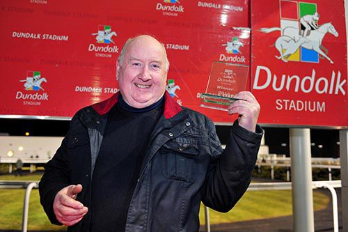 An understandably delighted Michael Connell