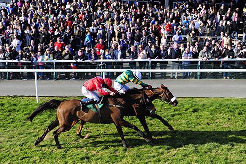A great shot of Davy Condon getting up on Riverside City to beat Man With Van and Andrew Lynch