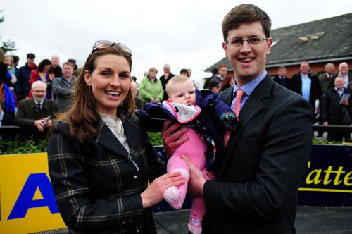 Harry Fry pictured with his wife Ciara and their daughter Ruby