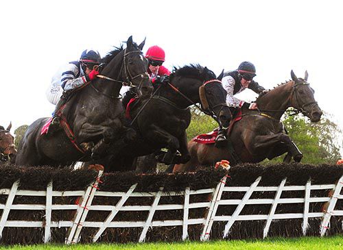 Left to right, Cassells Rock, Shamiran (winner, Andrew Ring, centre) and Russian Bill