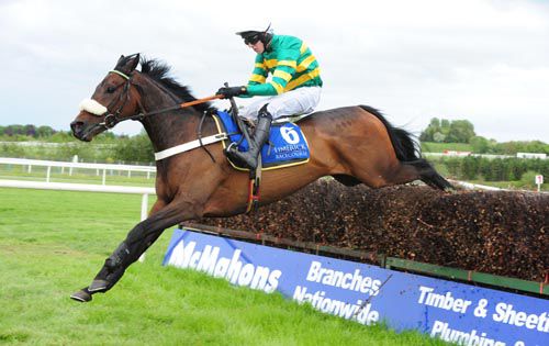 Minella Foru clears the last under Mark Walsh