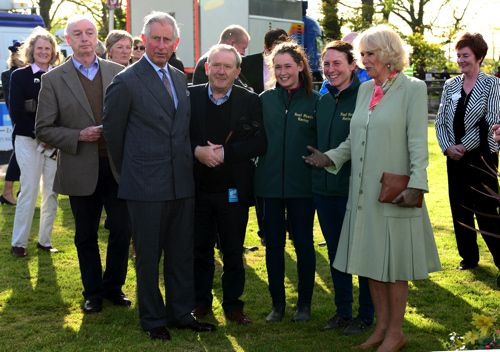 Prince Charles and the Duchess of Cambridge at Sligo