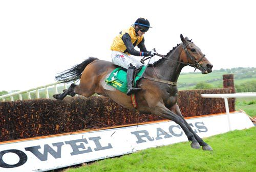 Gentle Cloud clears the last under Johnny Barry