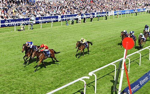 Qualify and Colm O'Donoghue get up to beat Legatissimo and Ryan Moore in the Oaks