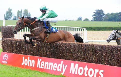 Corrigs jumps the last under Mickey Butler