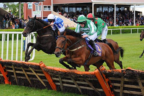 Keep Swinging (left) and Barry Cash challenges Marvelous James at the last