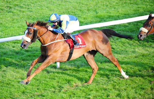 Rummaging approaches the line in Gowran Park