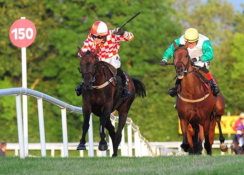 Ciandarragh, left, makes the best way home