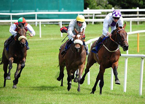 Vocaliser and Kevin Manning ease away from their Wexford race two opponents