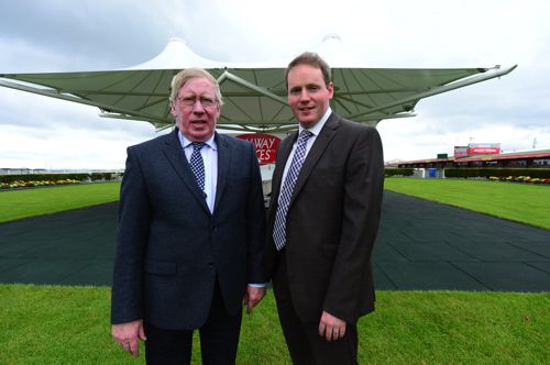 Michael Moloney (right) pictured with his father John