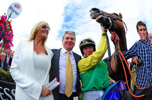 Quick Jack and connections after Galway Hurdle success