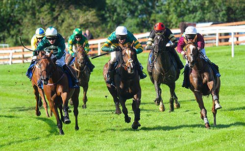 Kris Kindle and Paul Townend (left) lead them home