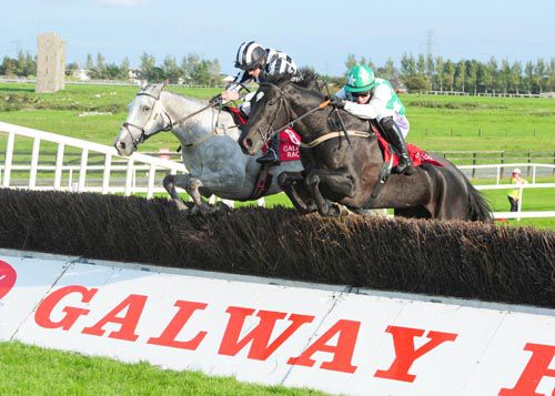 The grey Icy Reply pictured on her way to victory