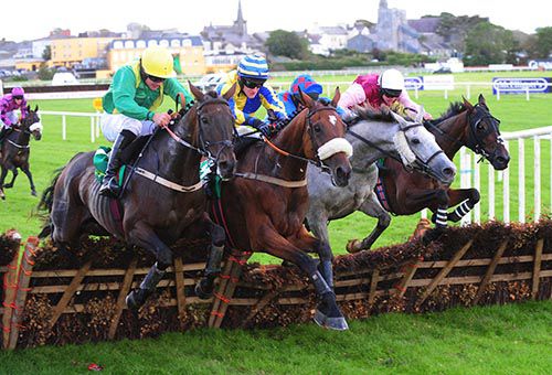 Left to right - Ongenstown Lad (winner), Divine Rhapsody, Slygufftou and Kylecrue