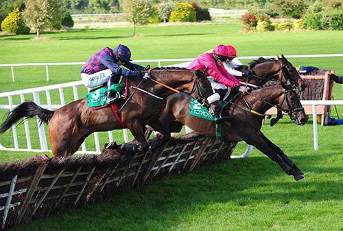 Casual Approach (nearest) tackles Snow Flacon (centre) and Sang Tiger (far) at last
