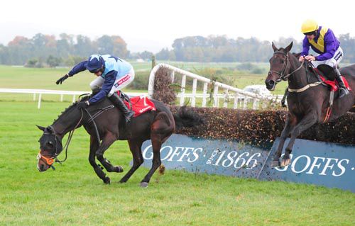 Cailin Annamh survives a bad mistake at the sixth fence before winning