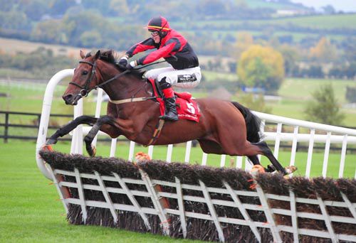 Moylisha Tim and James Slevin jump the last