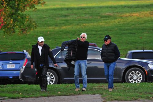 Bob Baffert (centre) trained Nadal